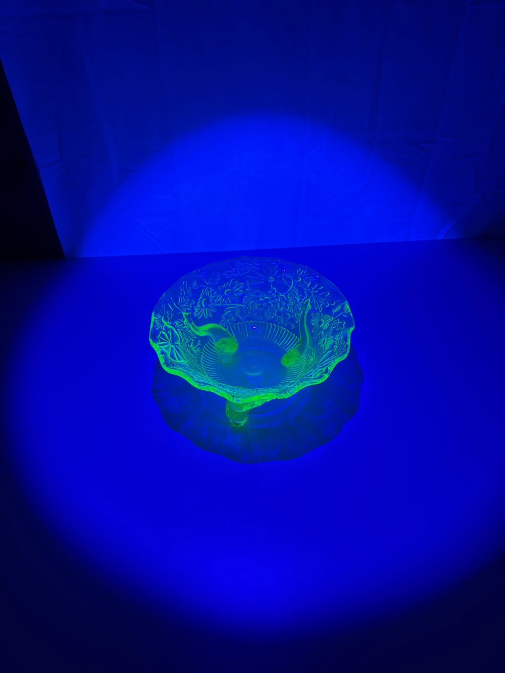 Lot 190: Uranium Glass Footed Bowl