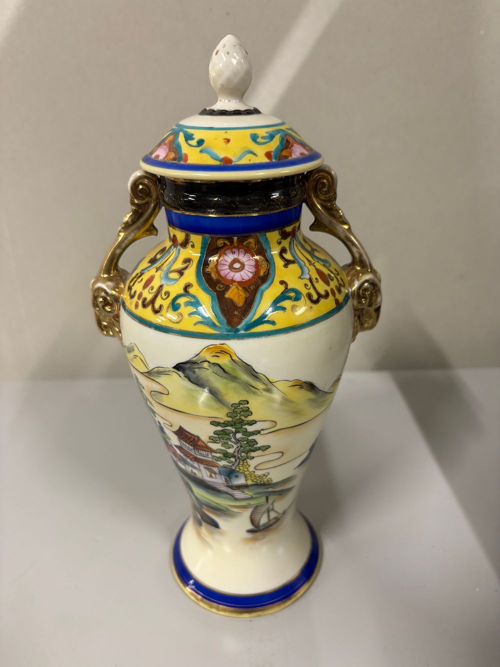 Lot 192: Charity Lot Noritake Lidded Two Handled Vase