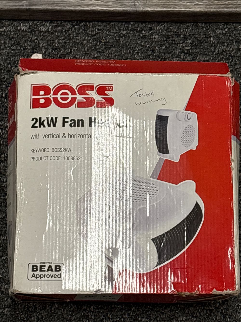 Lot 202: Boxed 2KW Fan Heater
