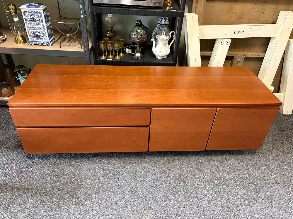 Lot 266: Vintage Beaver Tapley Teak Sideboard / Lowboard with 2 Drawers