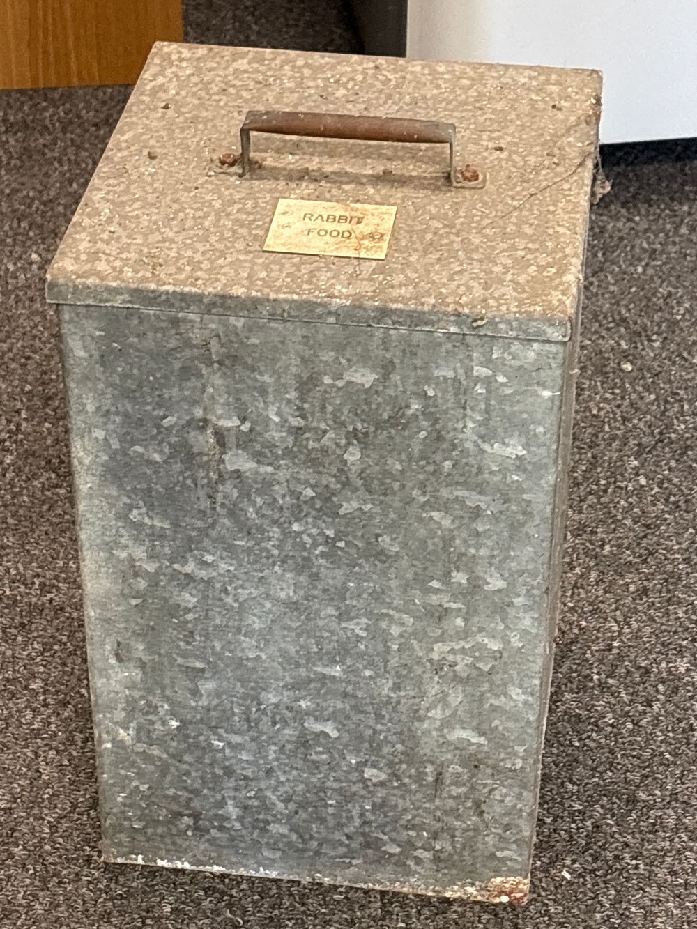 Lot 153: Vintage Galvanised Feed Bin