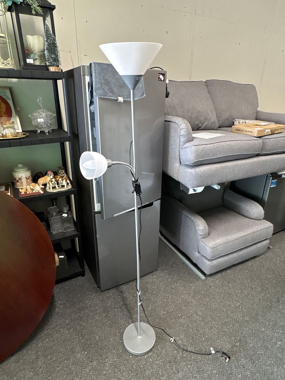 Lot 161: Twin lamp