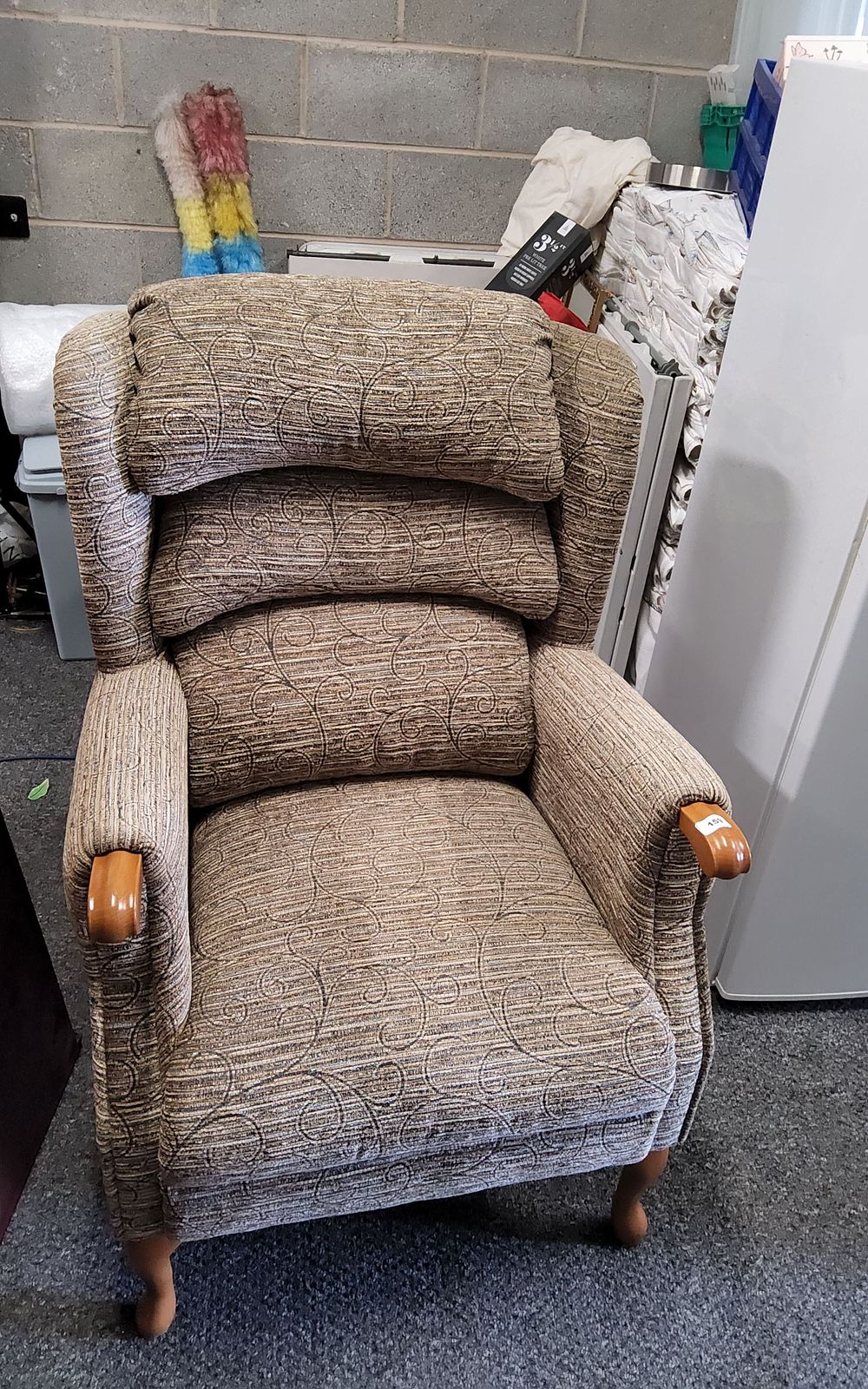 Lot 159: Fireside chair