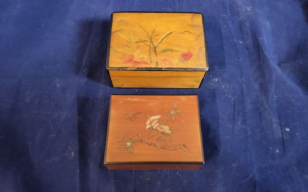 Lot 157: 2x wooden boxes