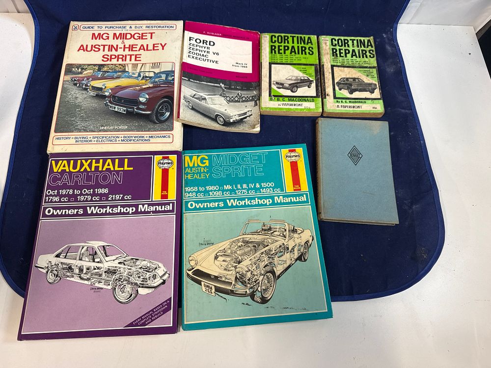 Lot 180: Vintage Car Repair Books