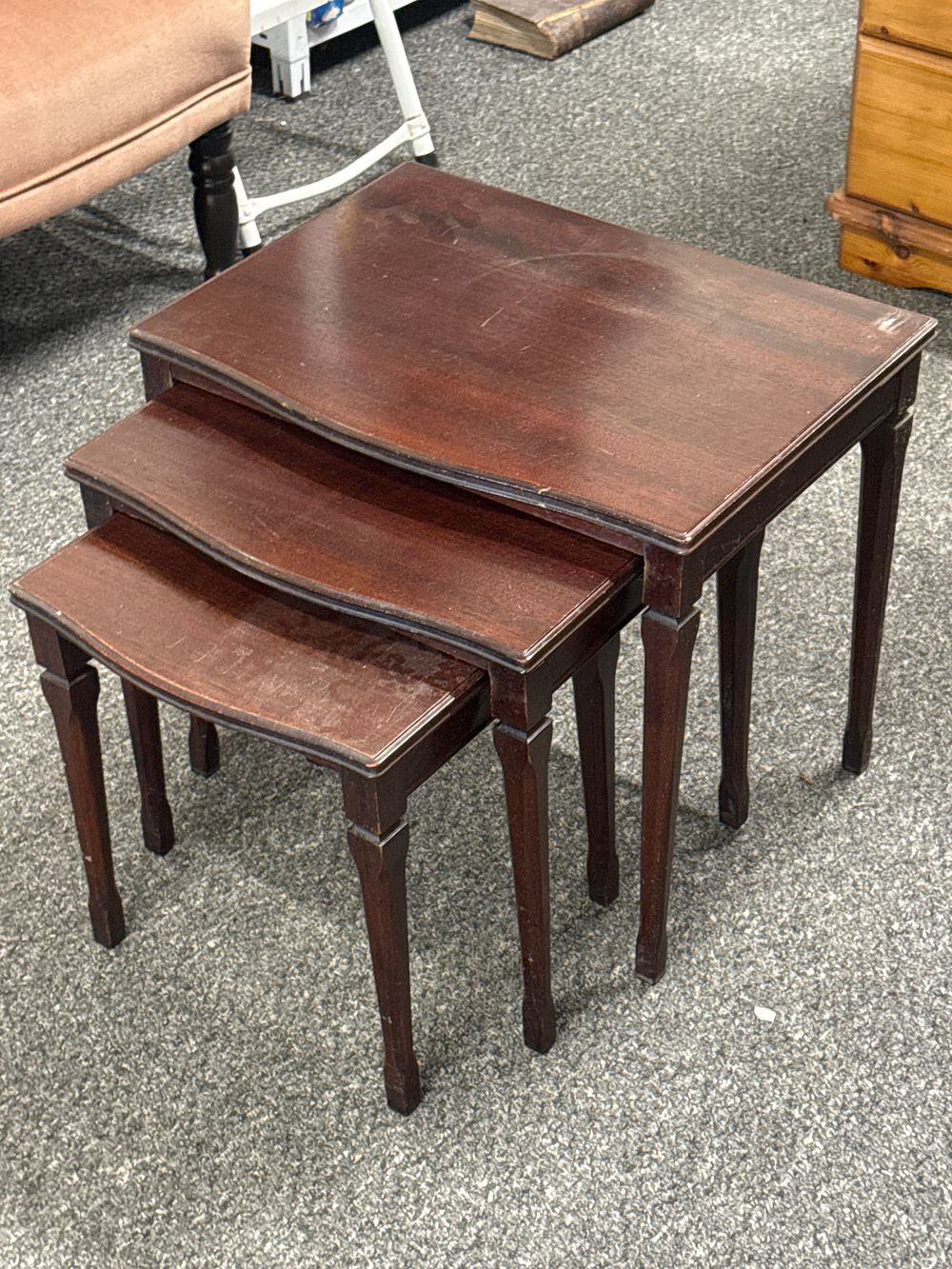 Lot 199: A nest of 3 tables