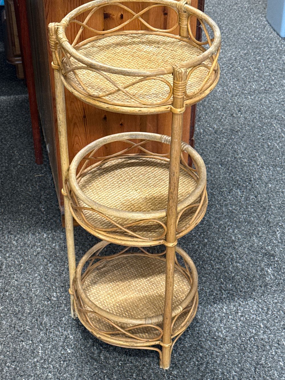 Lot 202: Three tier Cane Stand