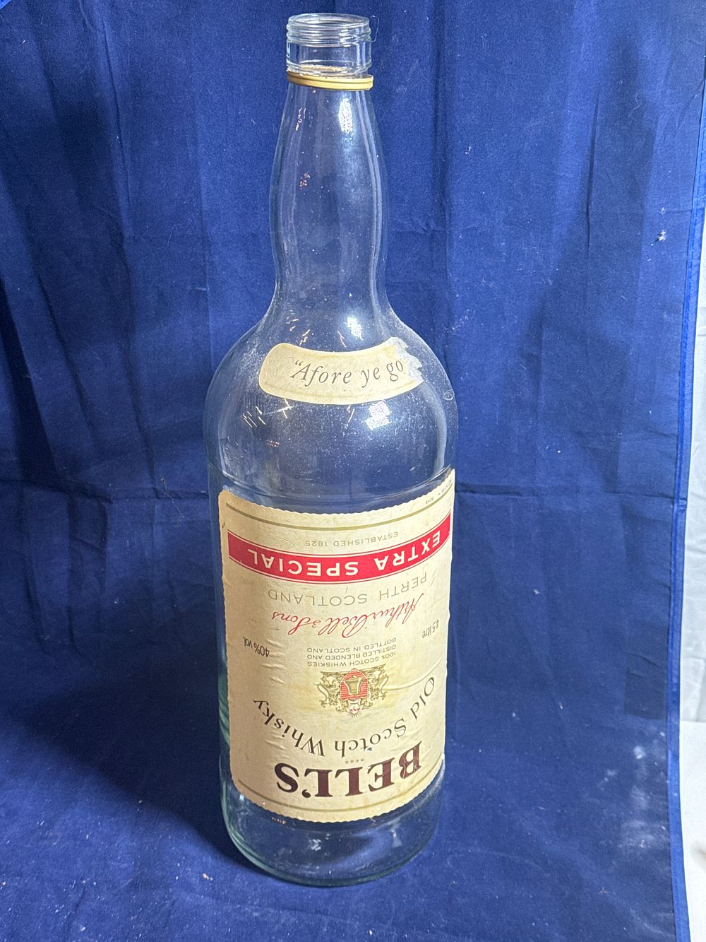 Lot 163: Large Bells Whisky Bottle