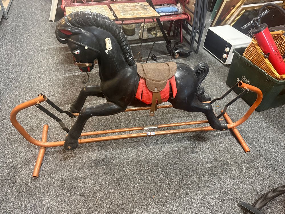 Lot 183: vintage Tri-ang rocking horse from the 1960s