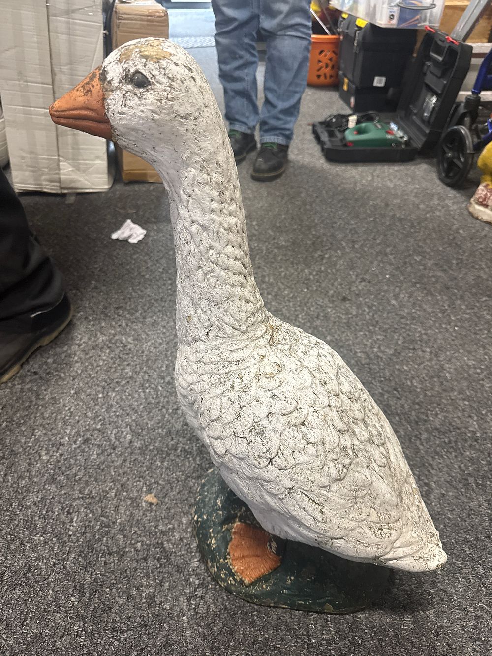 Lot 188: Large Concrete Goose Garden Ornament