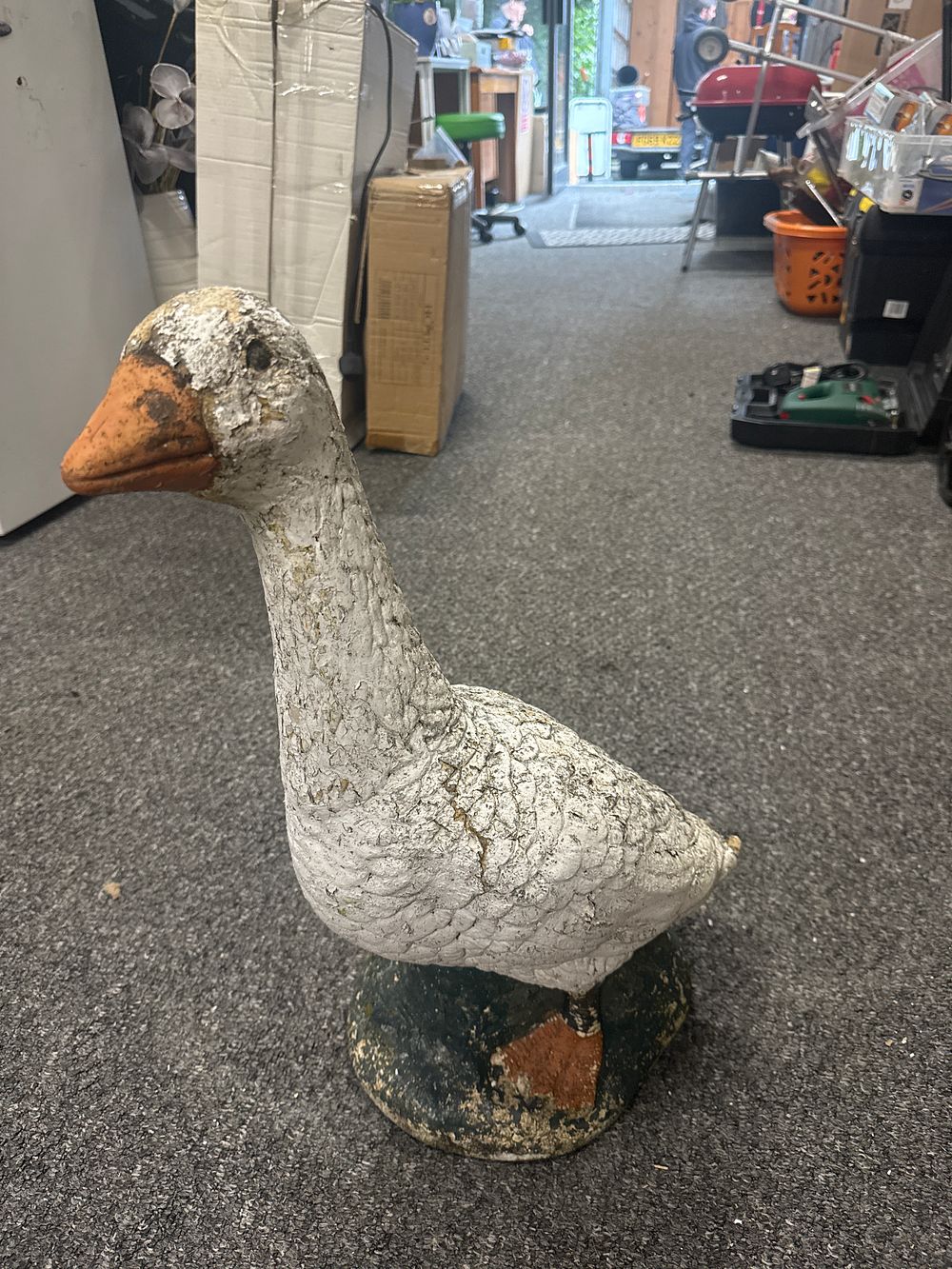 Lot 189: Large Concrete Goose Garden Ornament