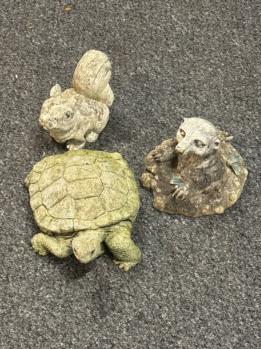 Lot 191: Large Concrete Tortoise Garden Ornament and two others