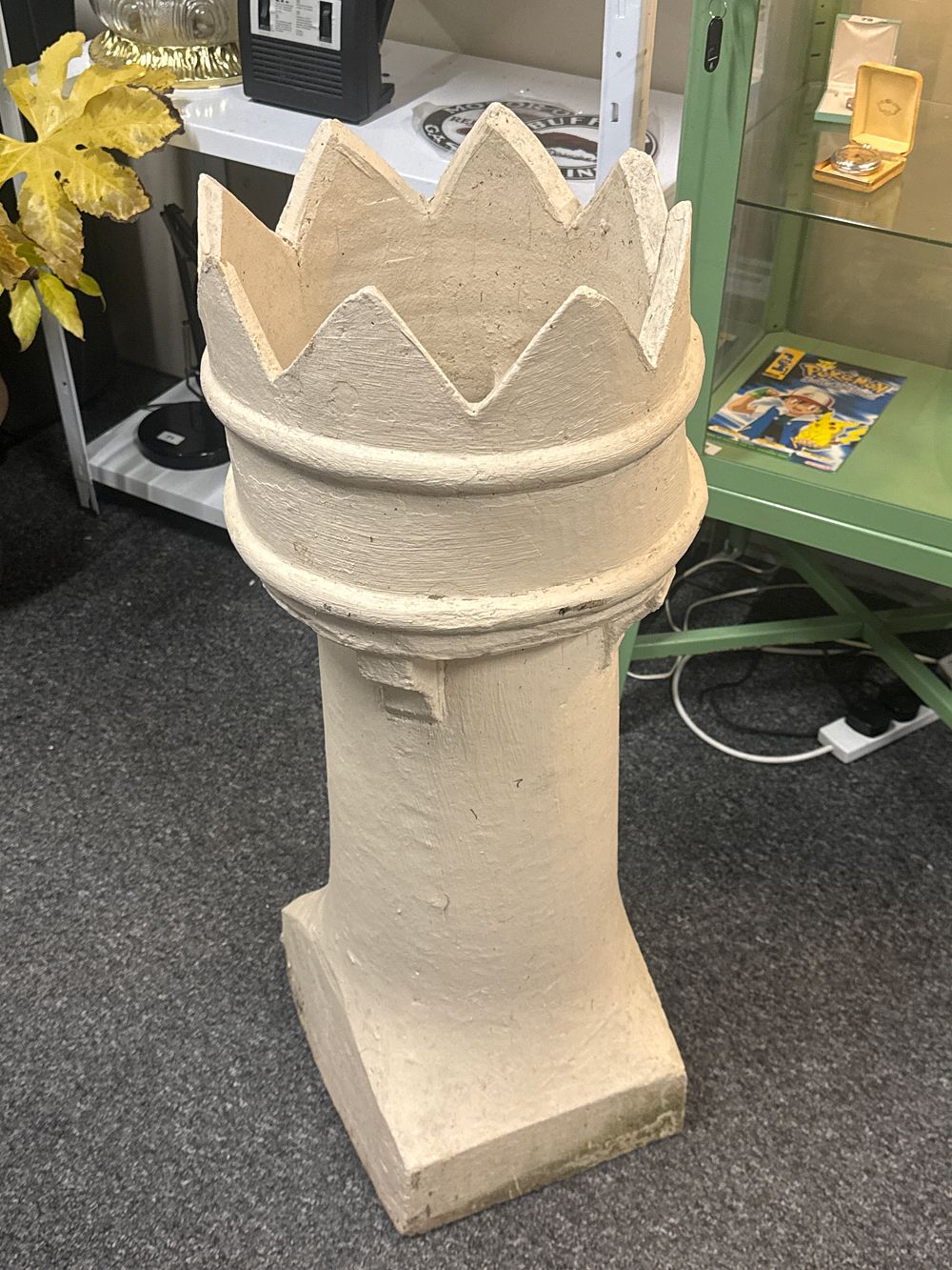 Lot 193: Large Terracotta Painted Chimney Pot