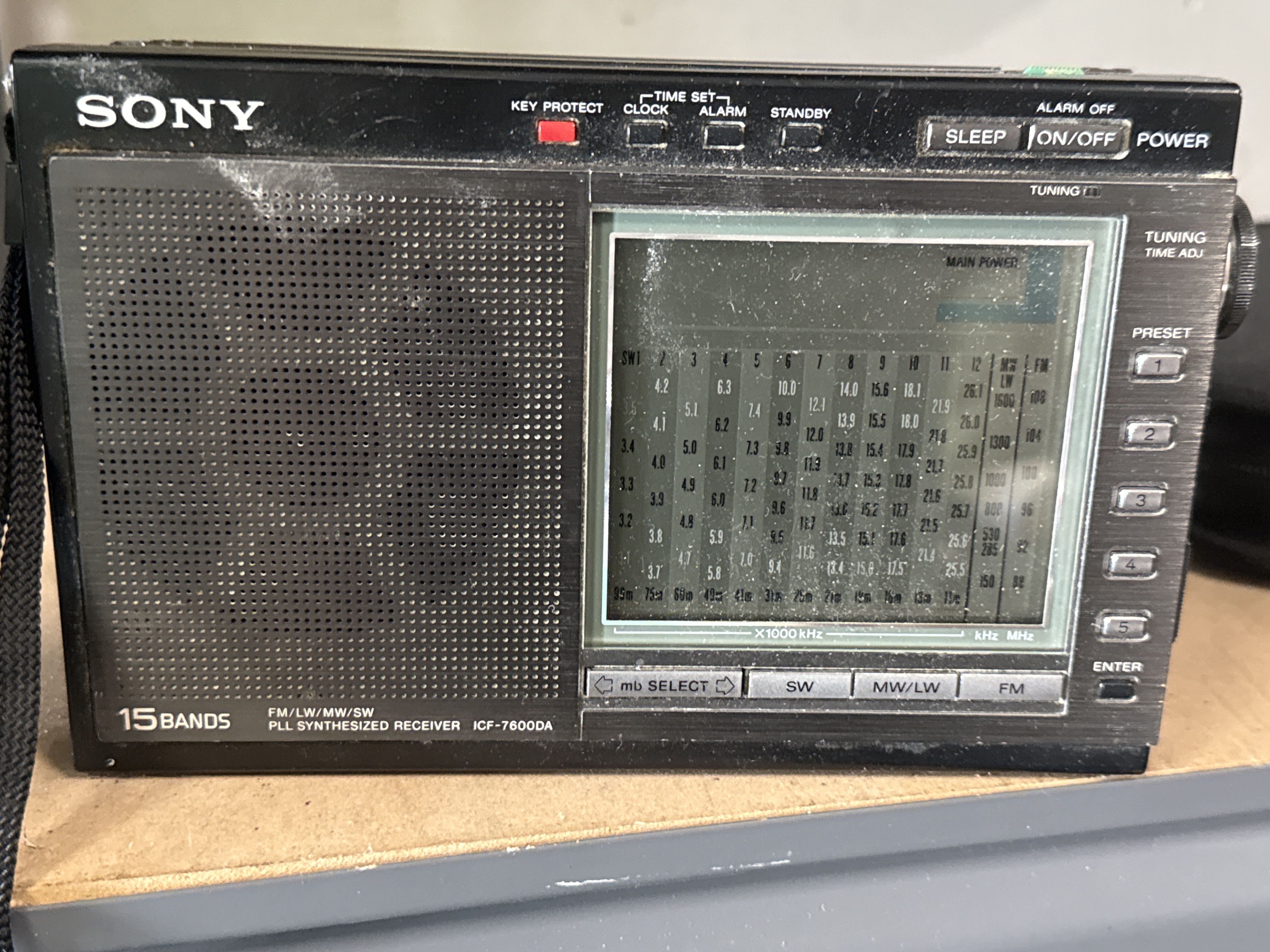Sony ICF-7600DA 15 Band PLL Synthesised Radio Receiver