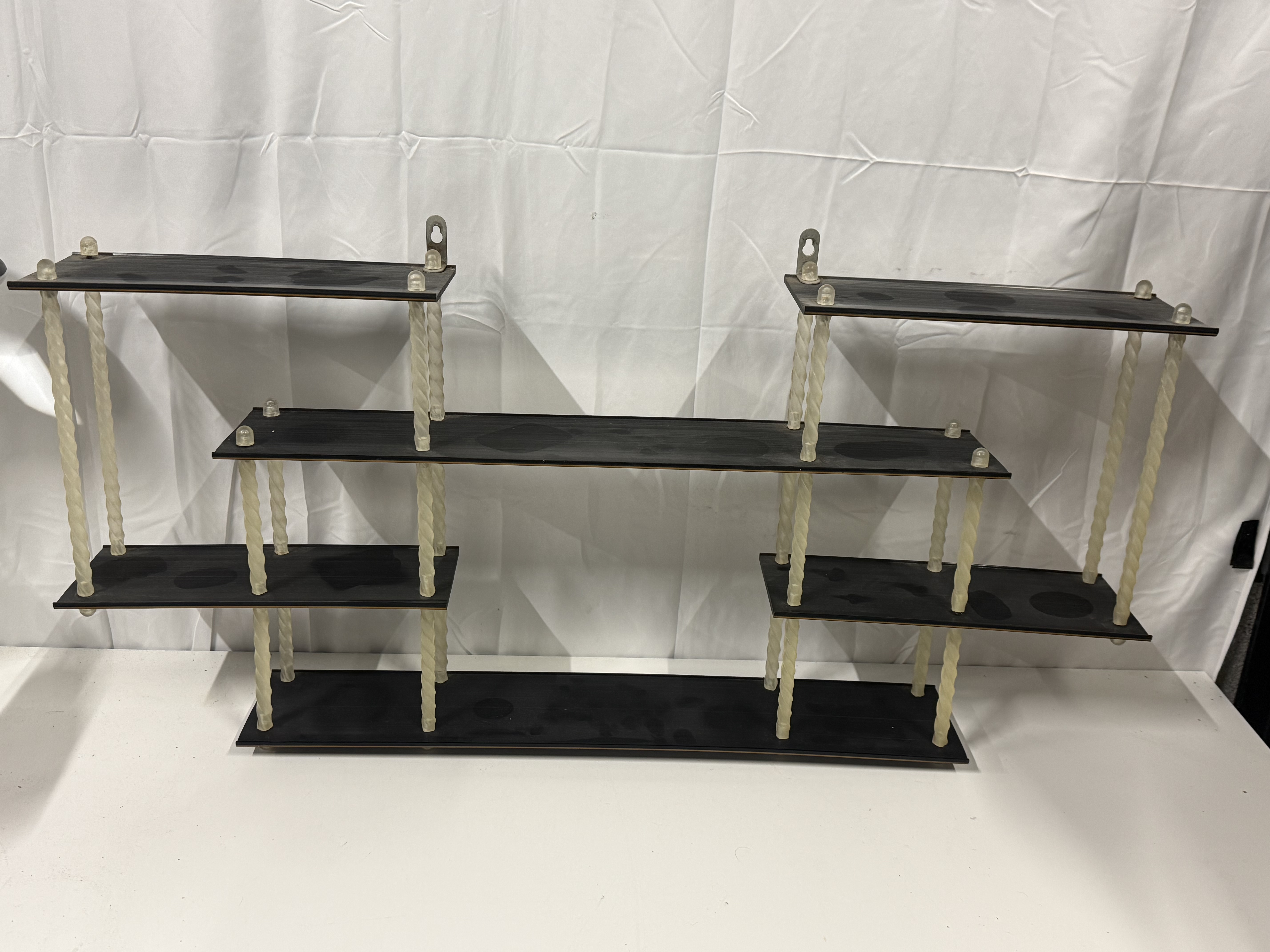 1950s Retro GayBox Wall Mounted Staggered Display Shelving Unit