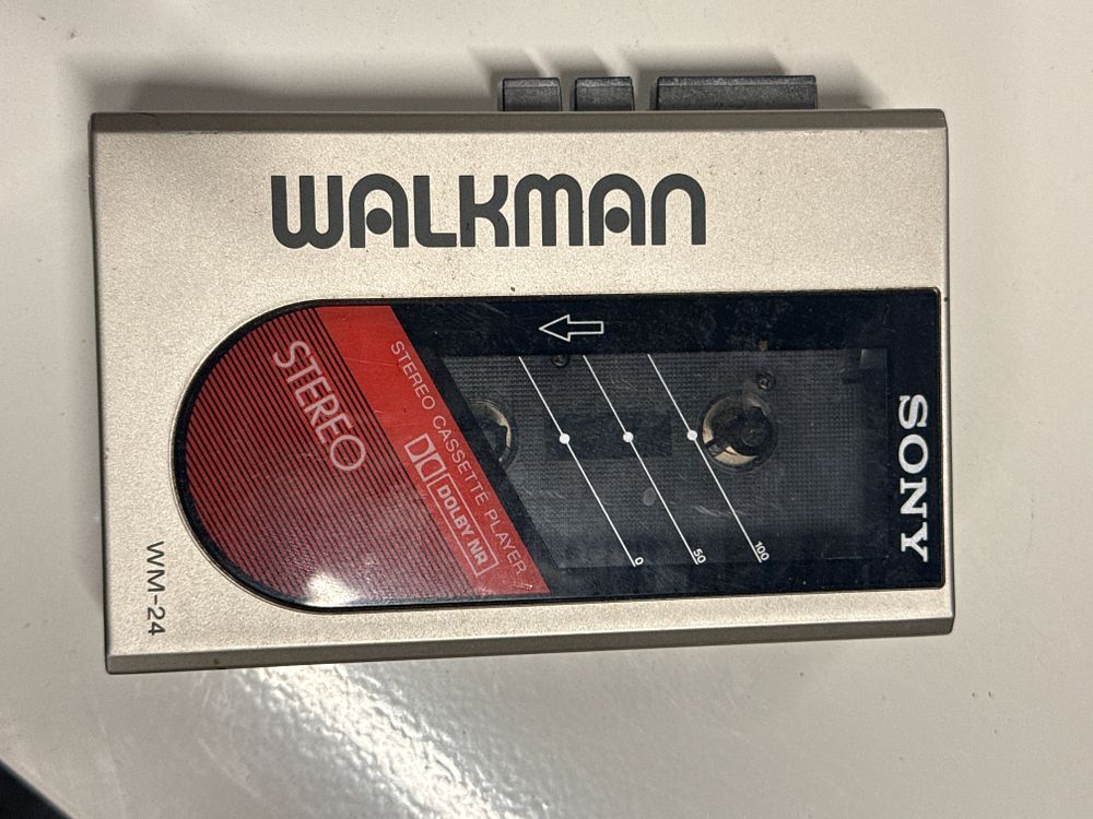 Lot 166: A Sony WM-24 portable stereo Walkman cassette player