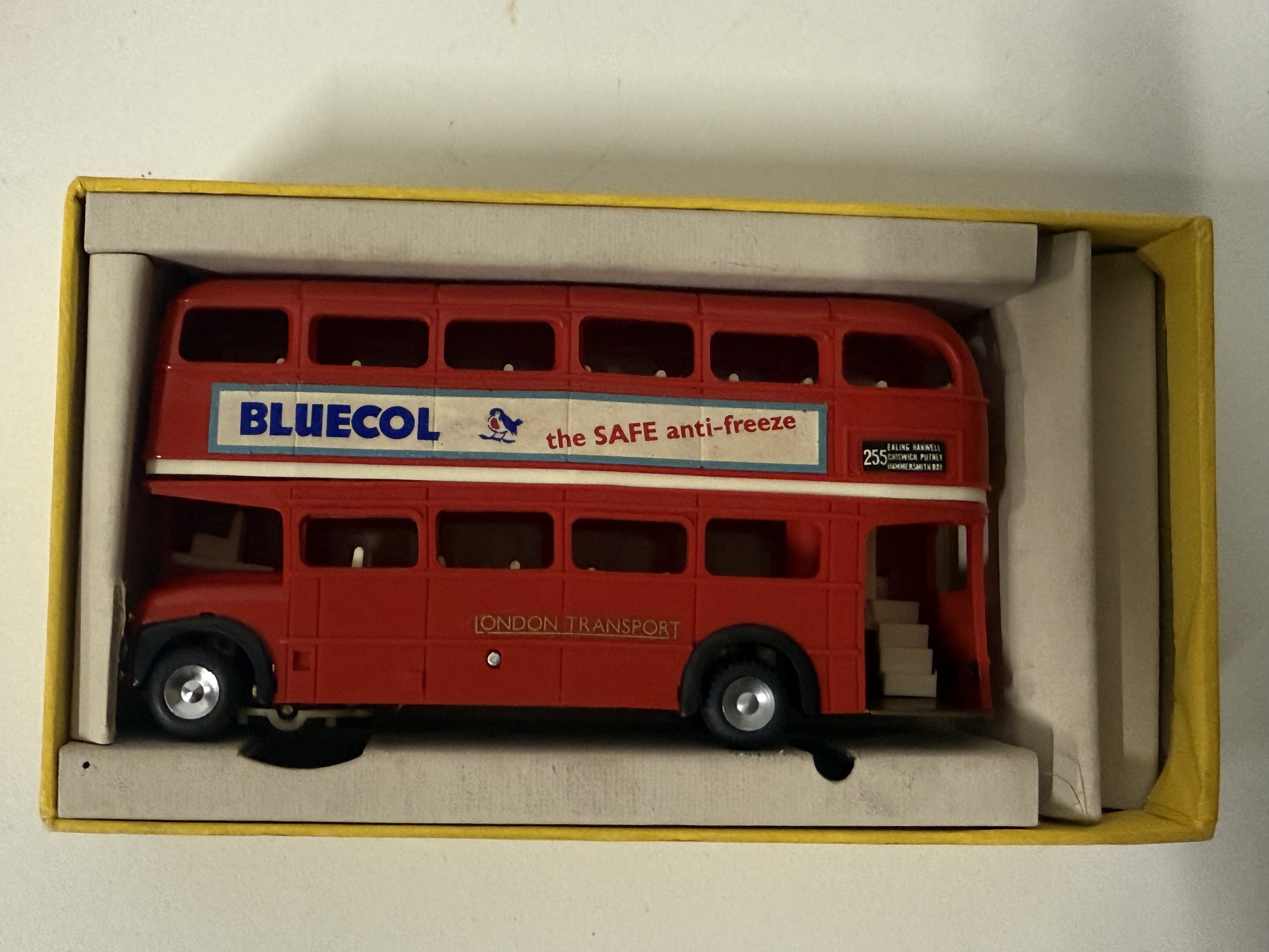 Tri-ang Minic Motorways M.1545 London Transport Bluecol Double-Decker Bus