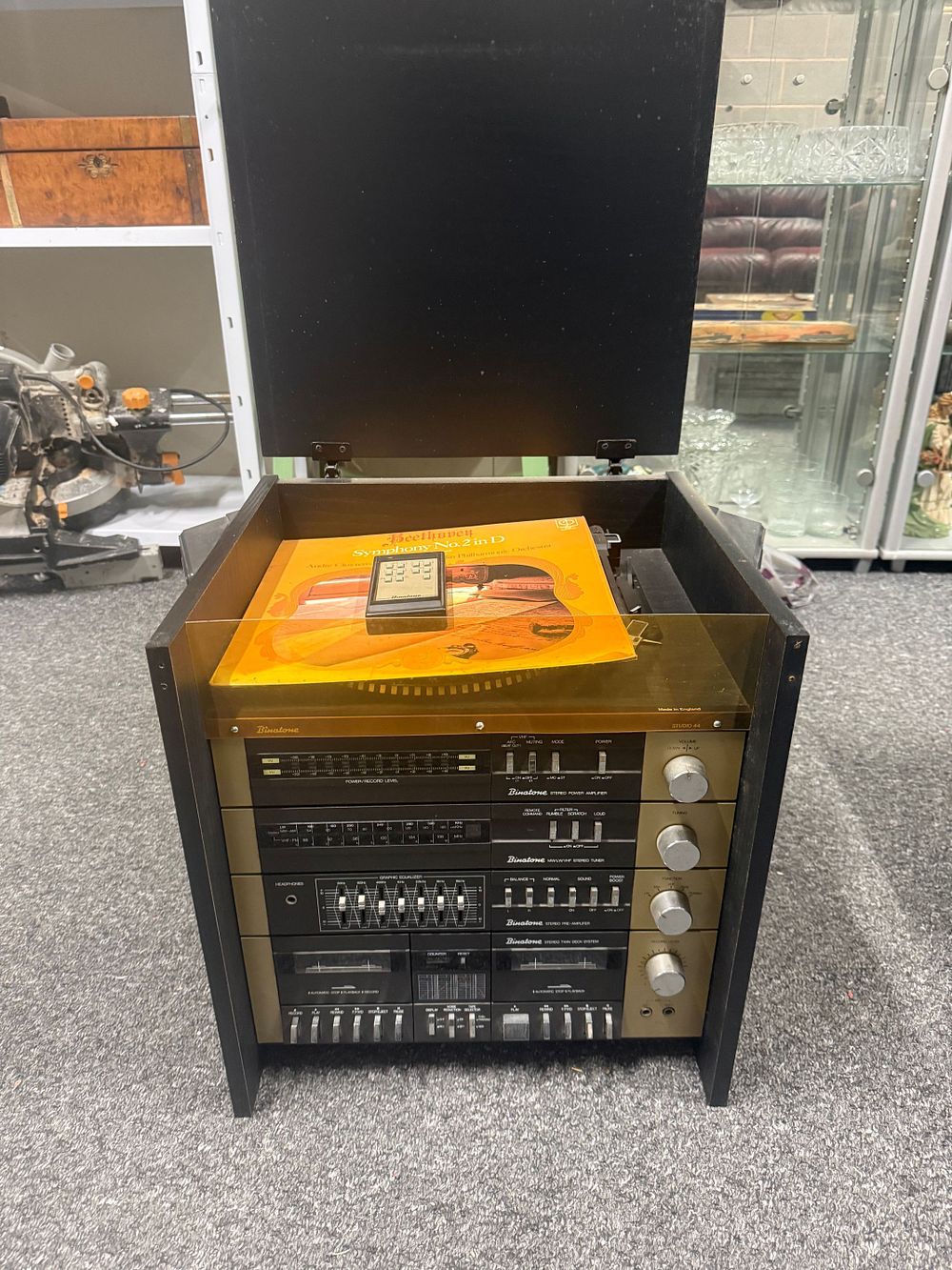 Lot 187: A vintage Binatone Studio 44 integrated music centre system