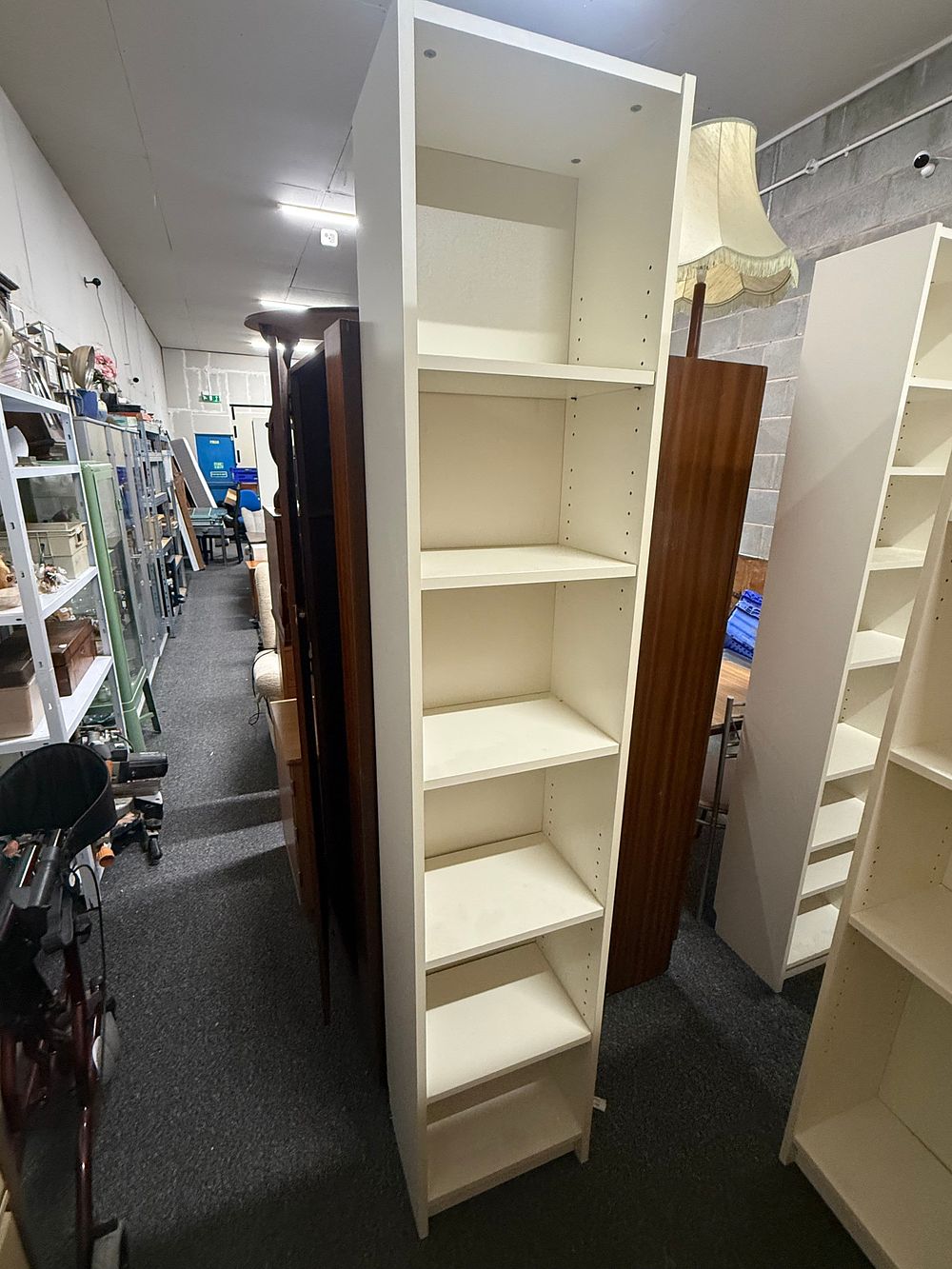 Lot 214: IKEA Billy Tall Open Fronted Bookcases