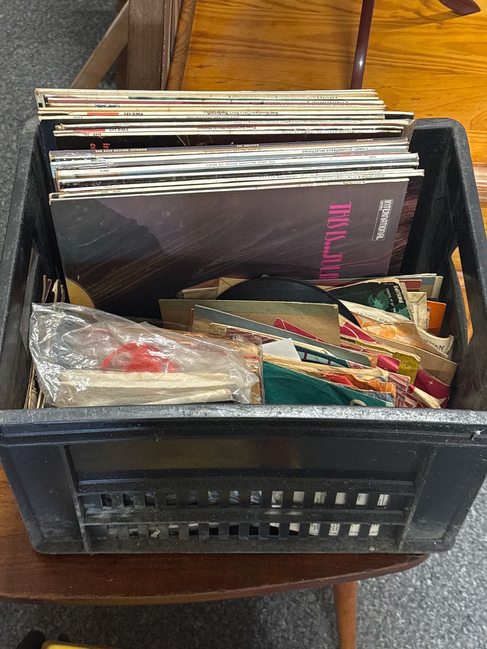 Lot 242: Box of LPs and Singles
