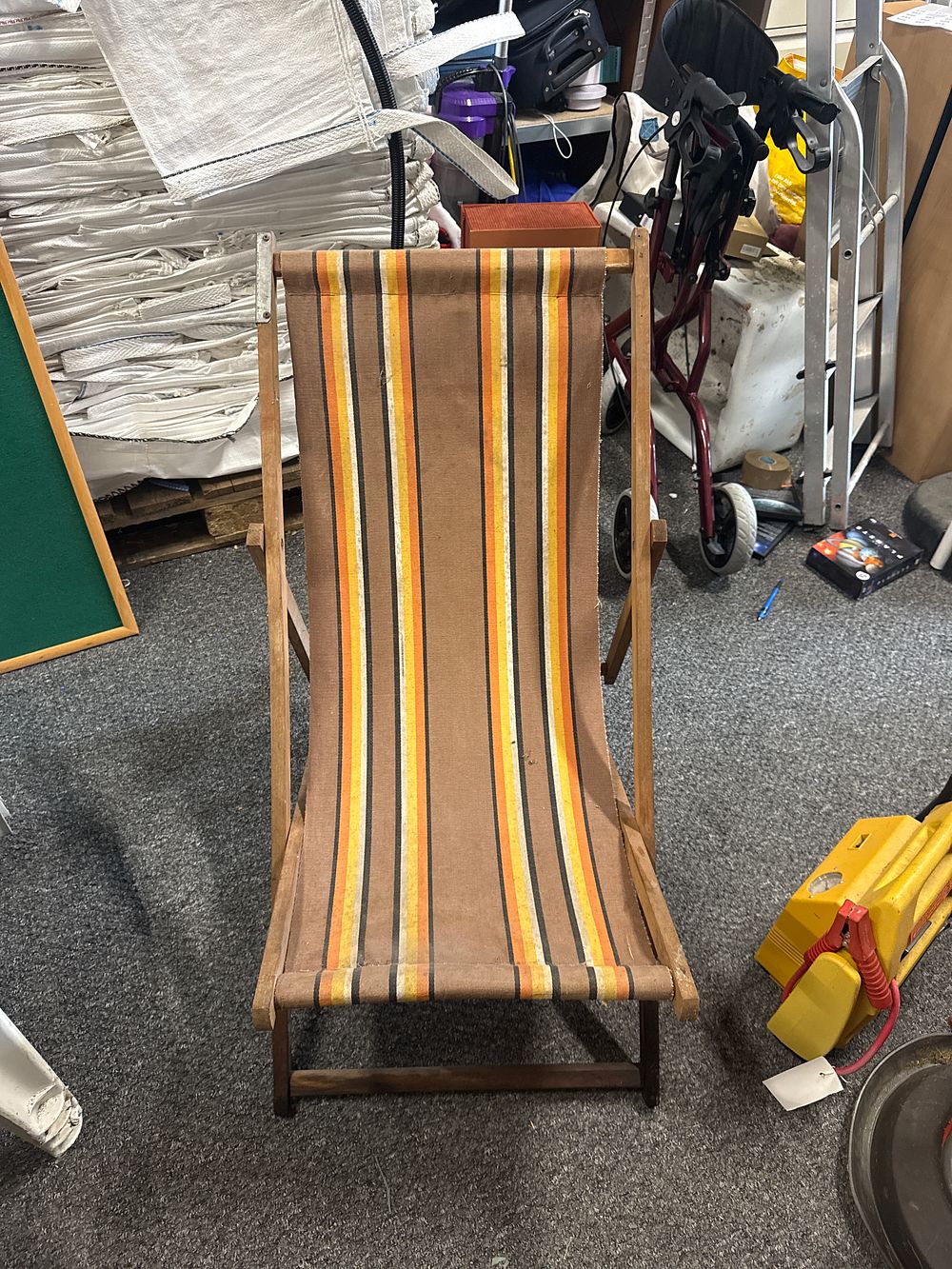 Lot 244: Old Deckchair