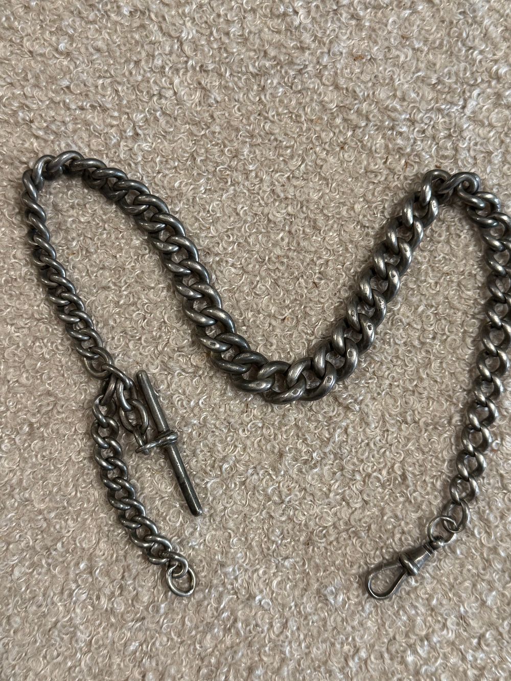 Lot 131d: Antique Silver Albert Chain
