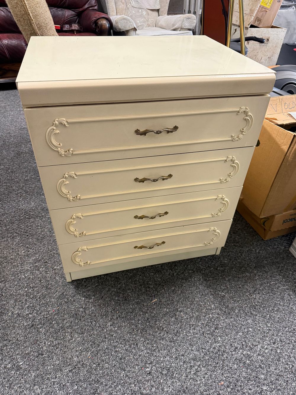 Lot 153: A Henry Link French Provincial four drawer chest of drawers