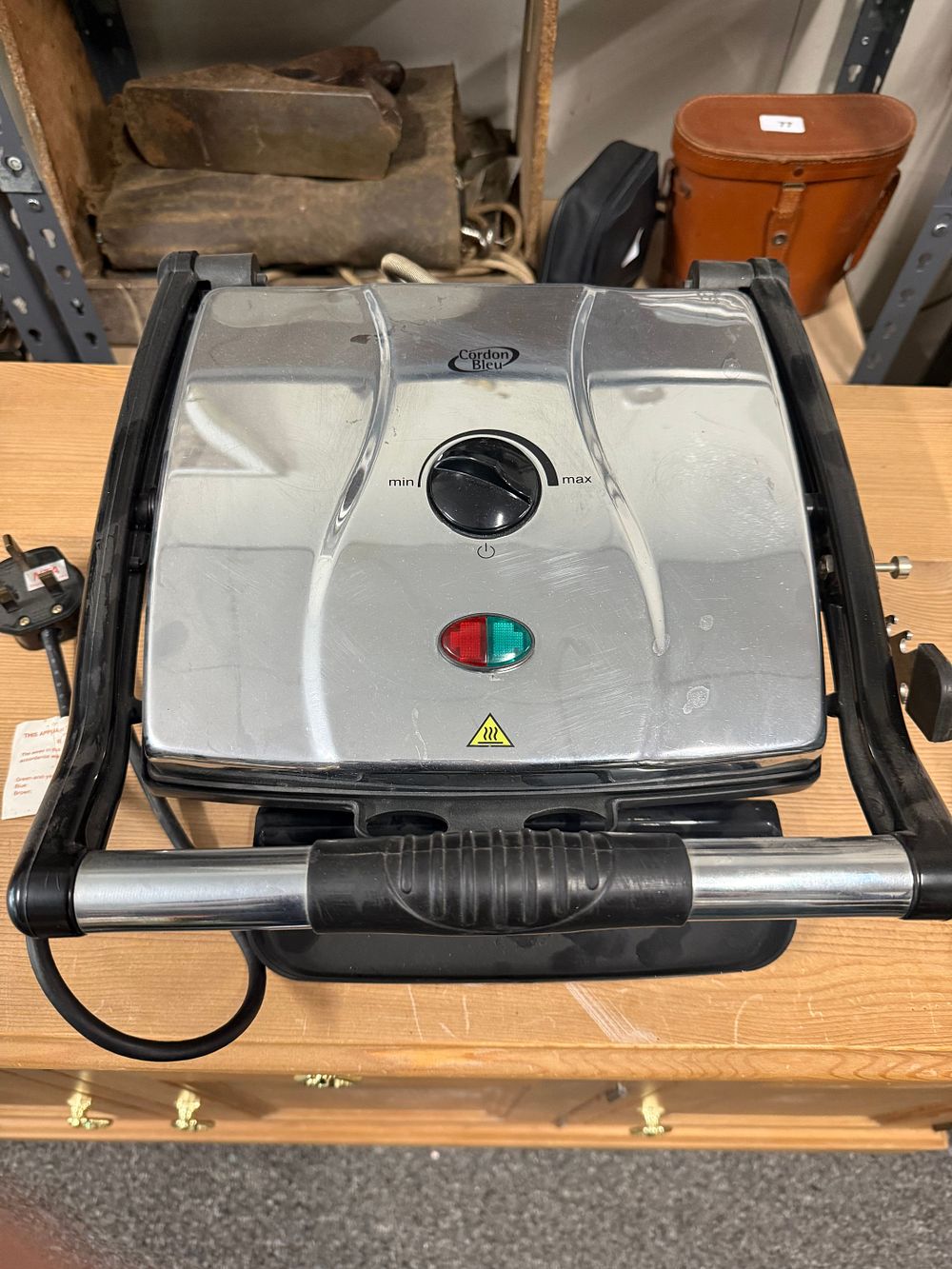 Lot 208: Cordon Bleu stainless steel panini press and sandwich grill