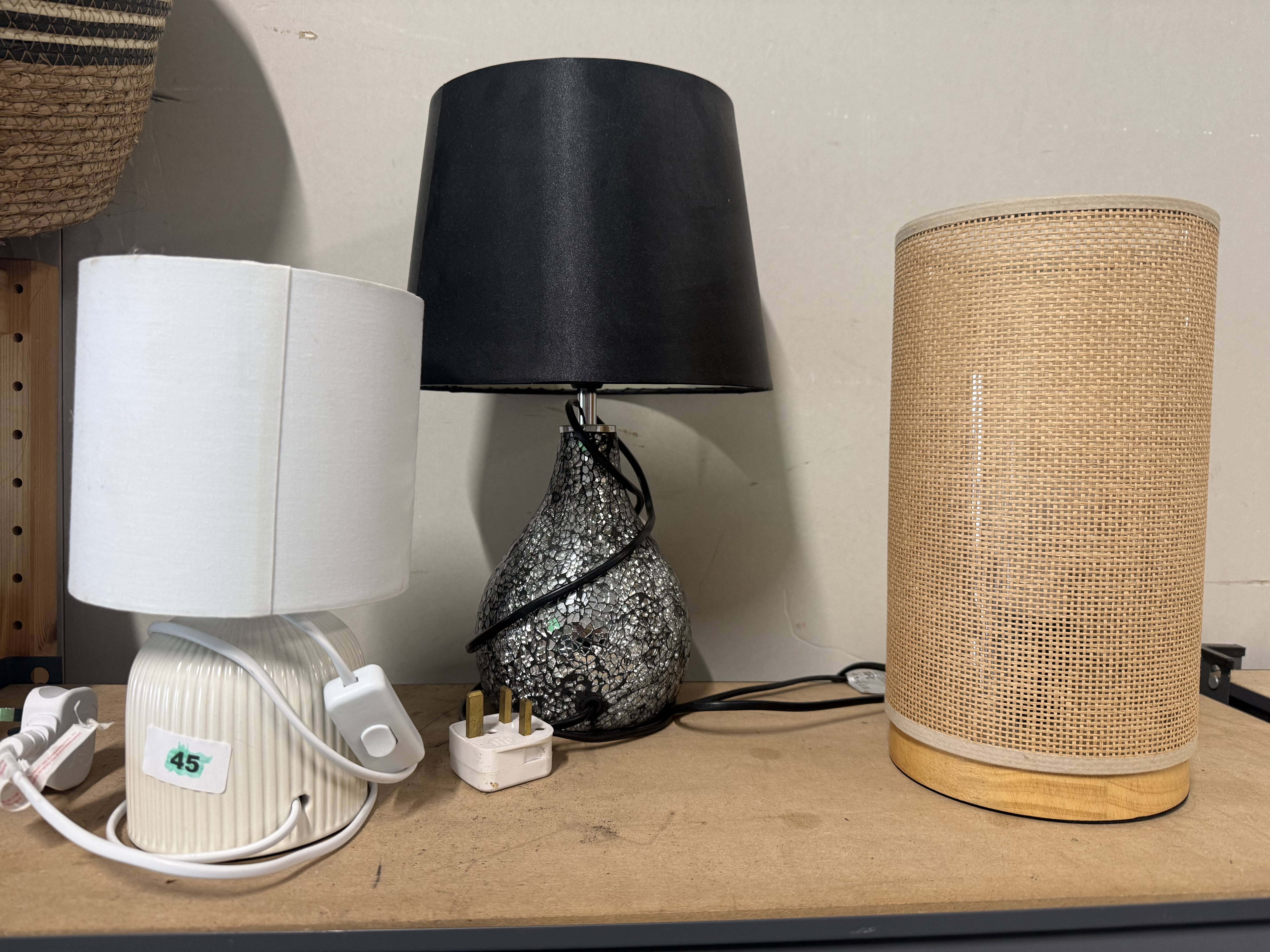 A Trio of Contemporary Decorative Table Lamps