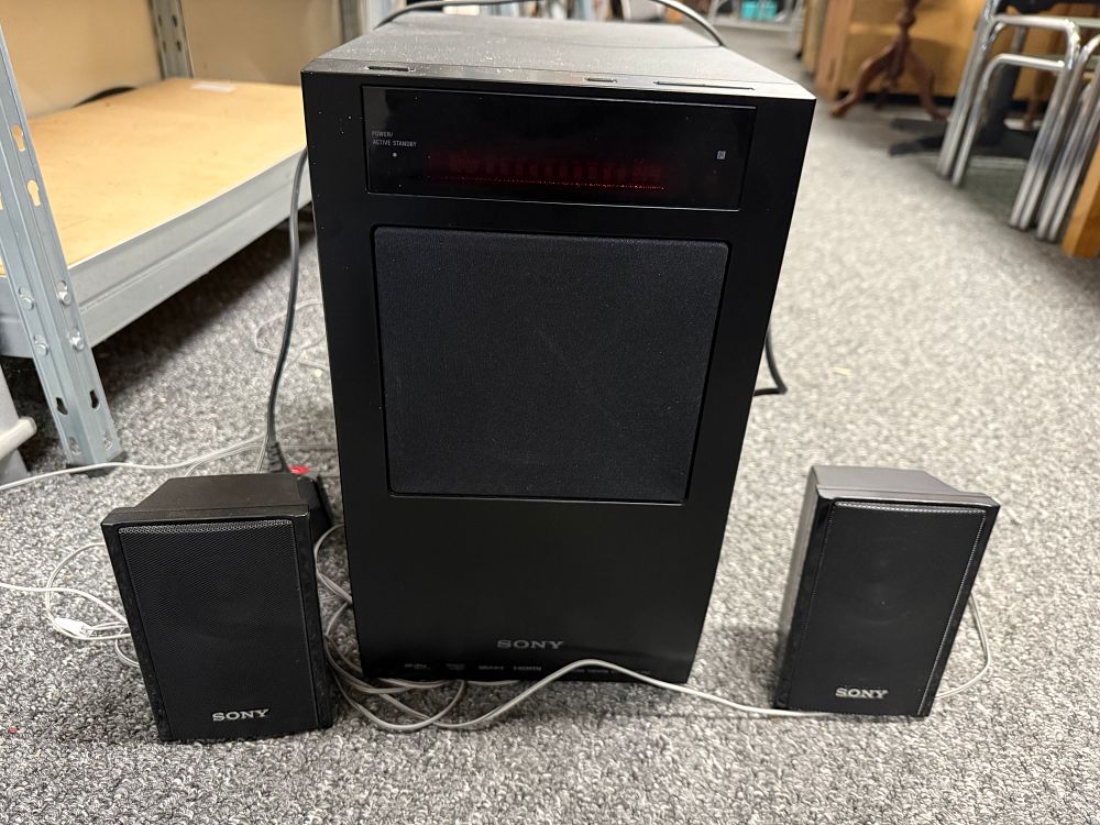 Lot 24: Sony HT-FS3 Home Theatre System with Subwoofer and Satellite Speakers