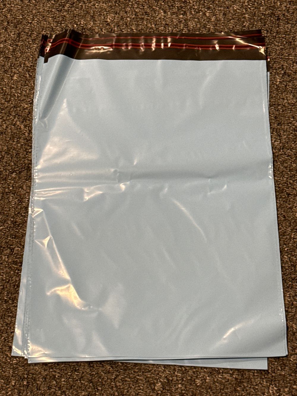 Lot 61: 20 Light Blue Self-Sealing Plastic Poly Mailer Envelopes