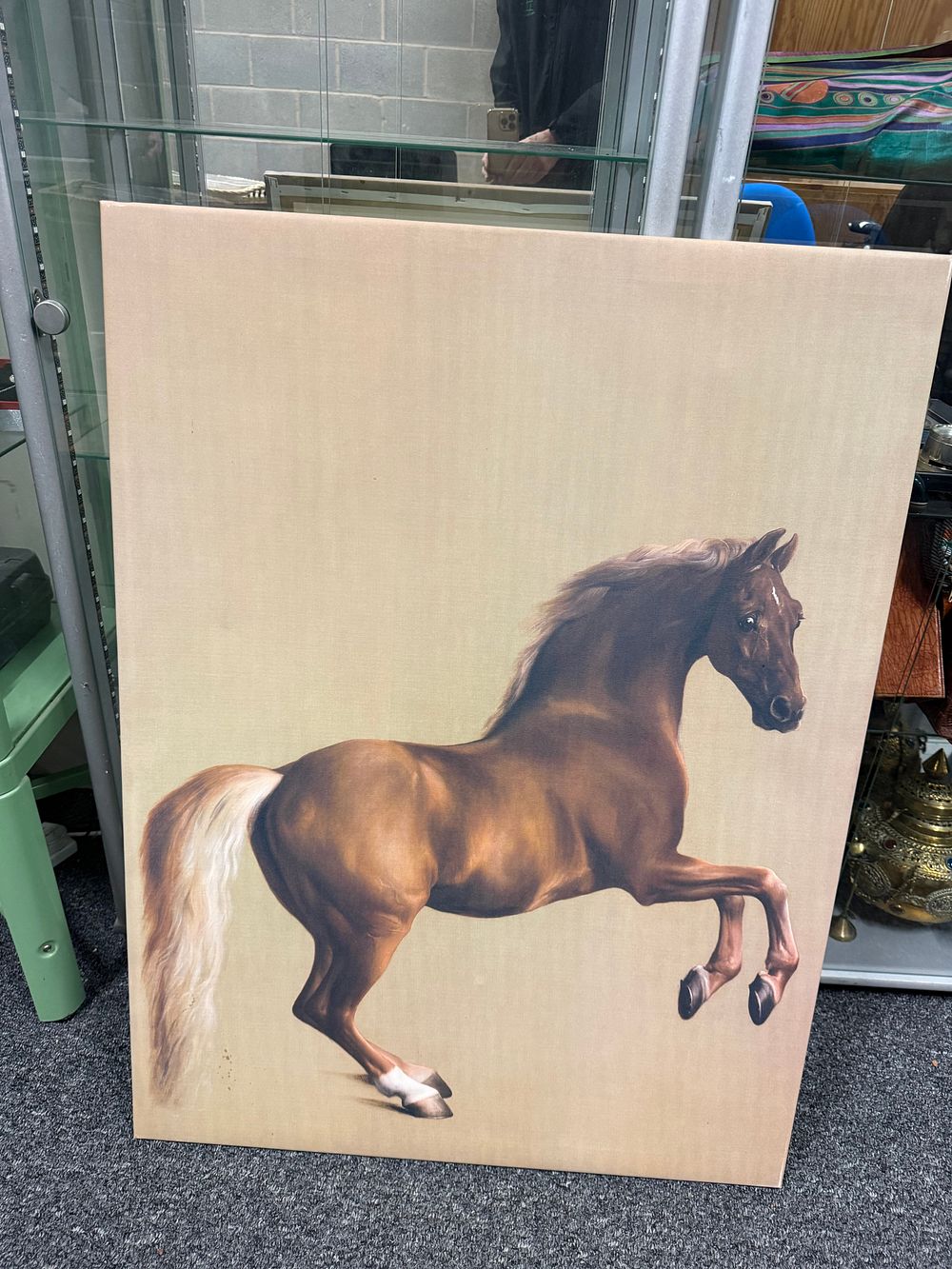 Lot 27: Canvas print of Whistlejacket by George Stubbs