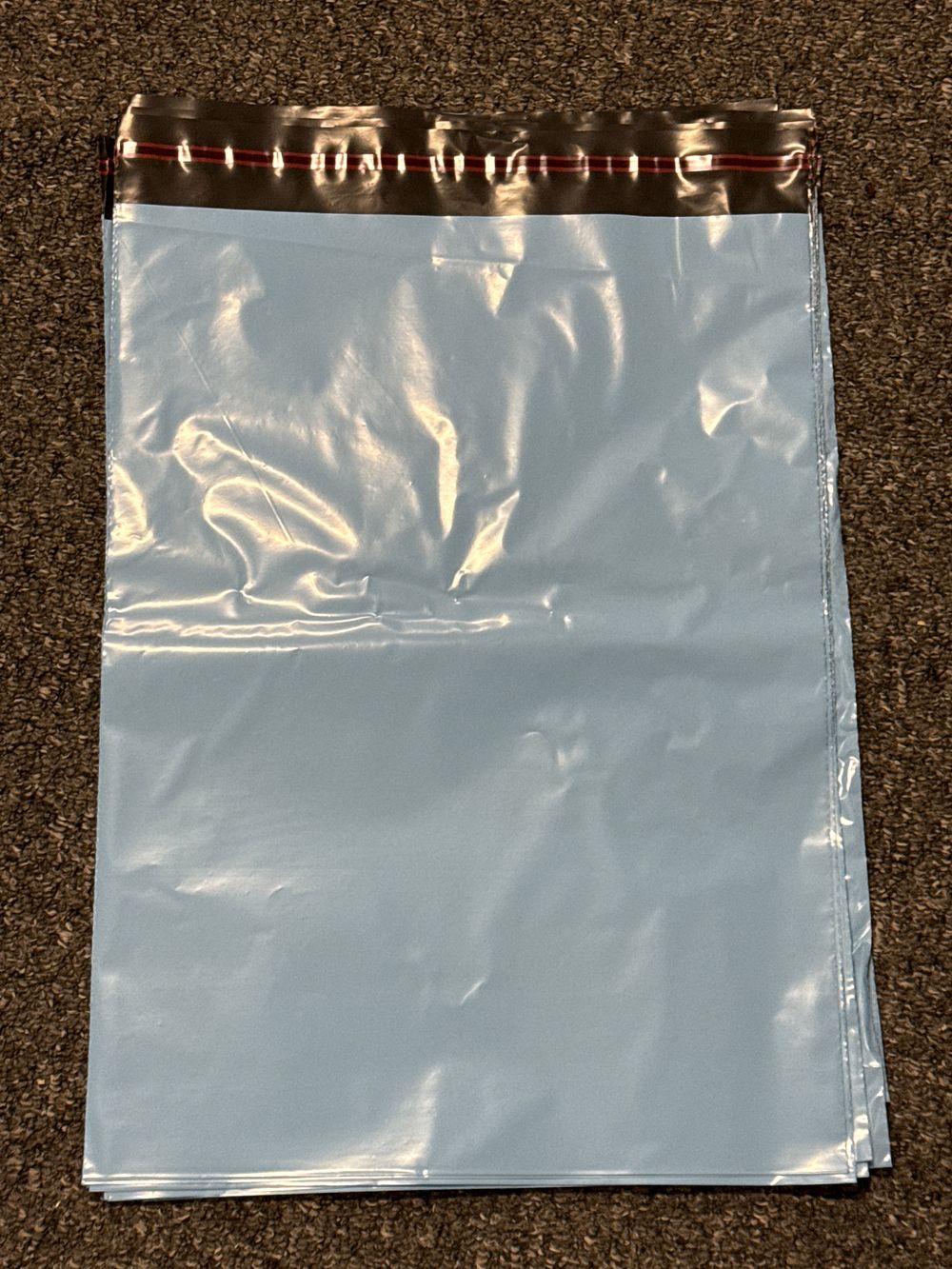 Lot 64: 20 blue polythene shipping and mailing bags