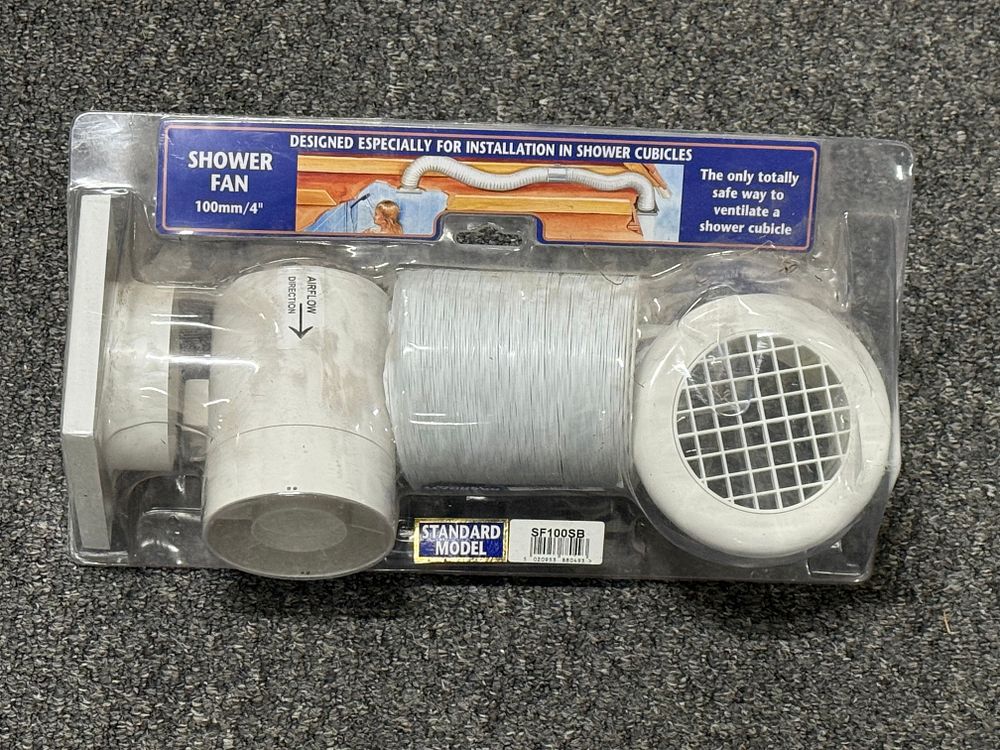 Lot 97b: New in package Shower Fan Set
