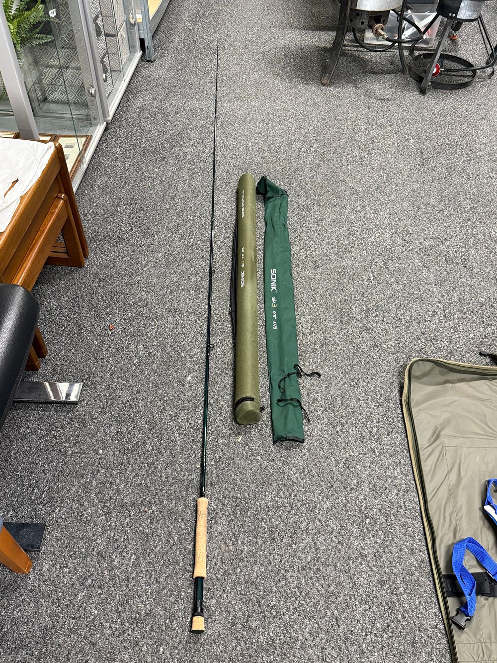 Lot 223: Sonik SK3 fly fishing rod with protective case and bag