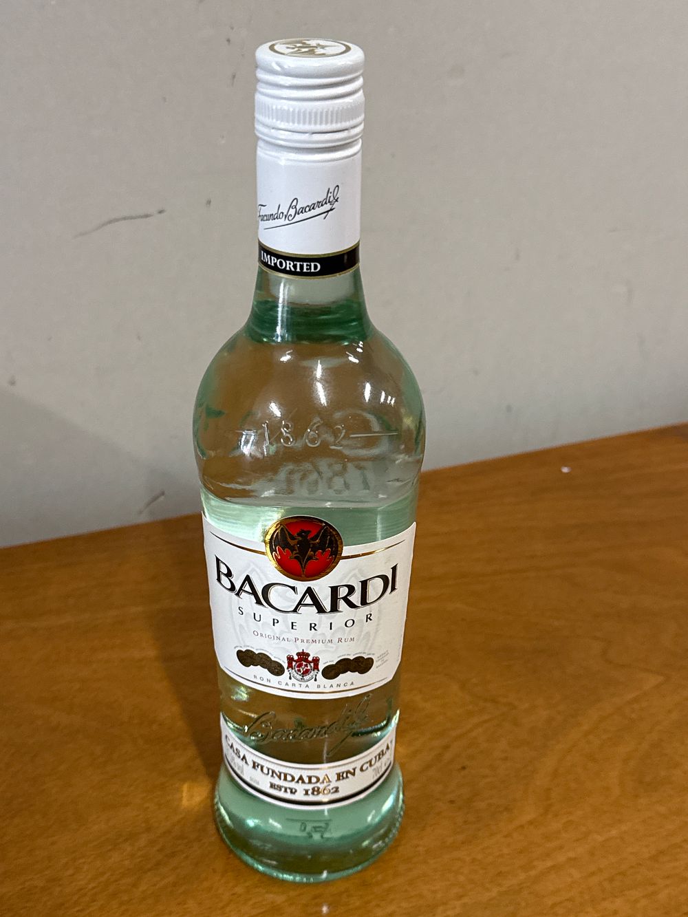 Lot 55a: 70cl Bottle of Bacardi
