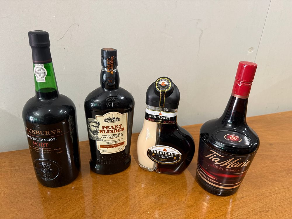 Lot 95a: Four Bottles of Alcohol