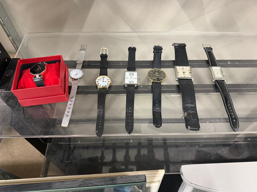 Lot 135: A Collection of Seven Assorted Fashion and Dress Wristwatches