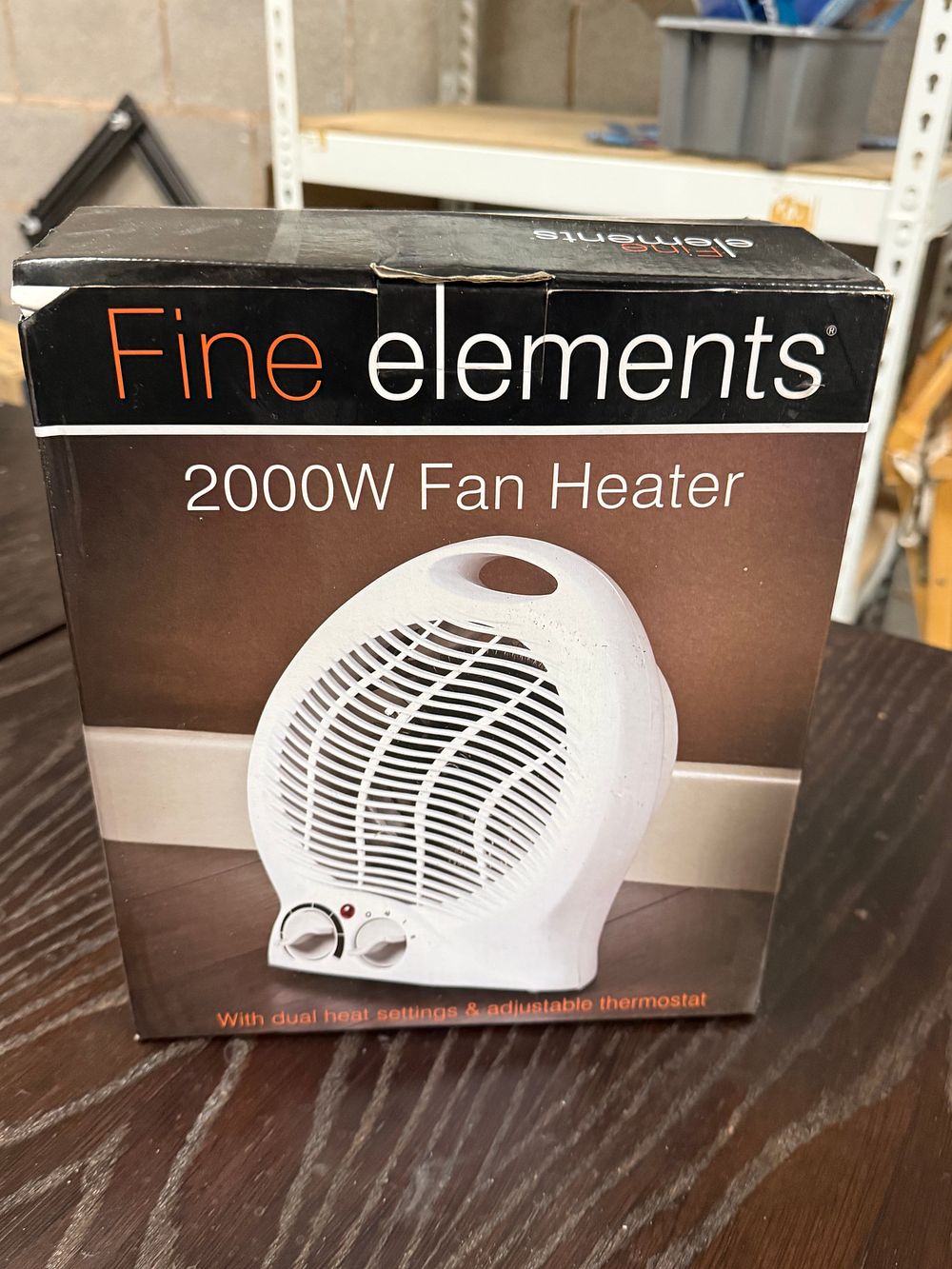 Lot 173: Fine Elements 2000W Portable Electric Fan Heater in Original Box