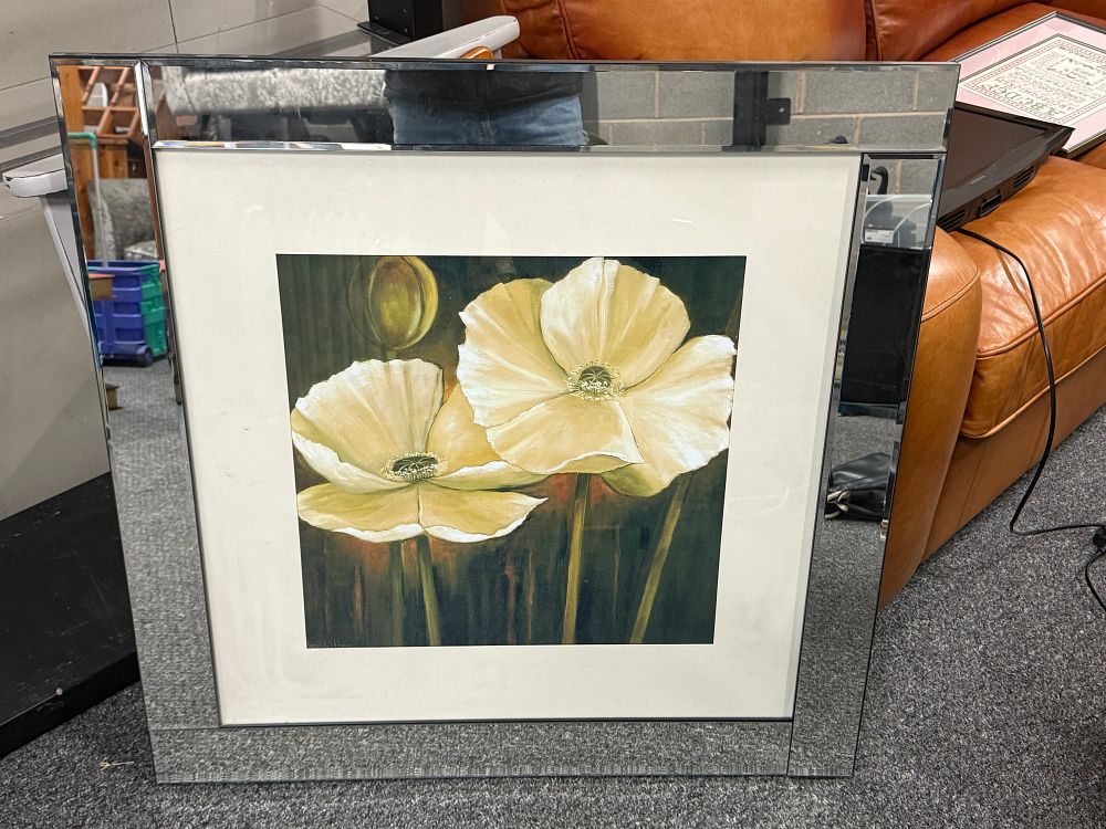 Lot 209: Jettie Roseboom 'Poppy in White II' modern framed print (Signed)