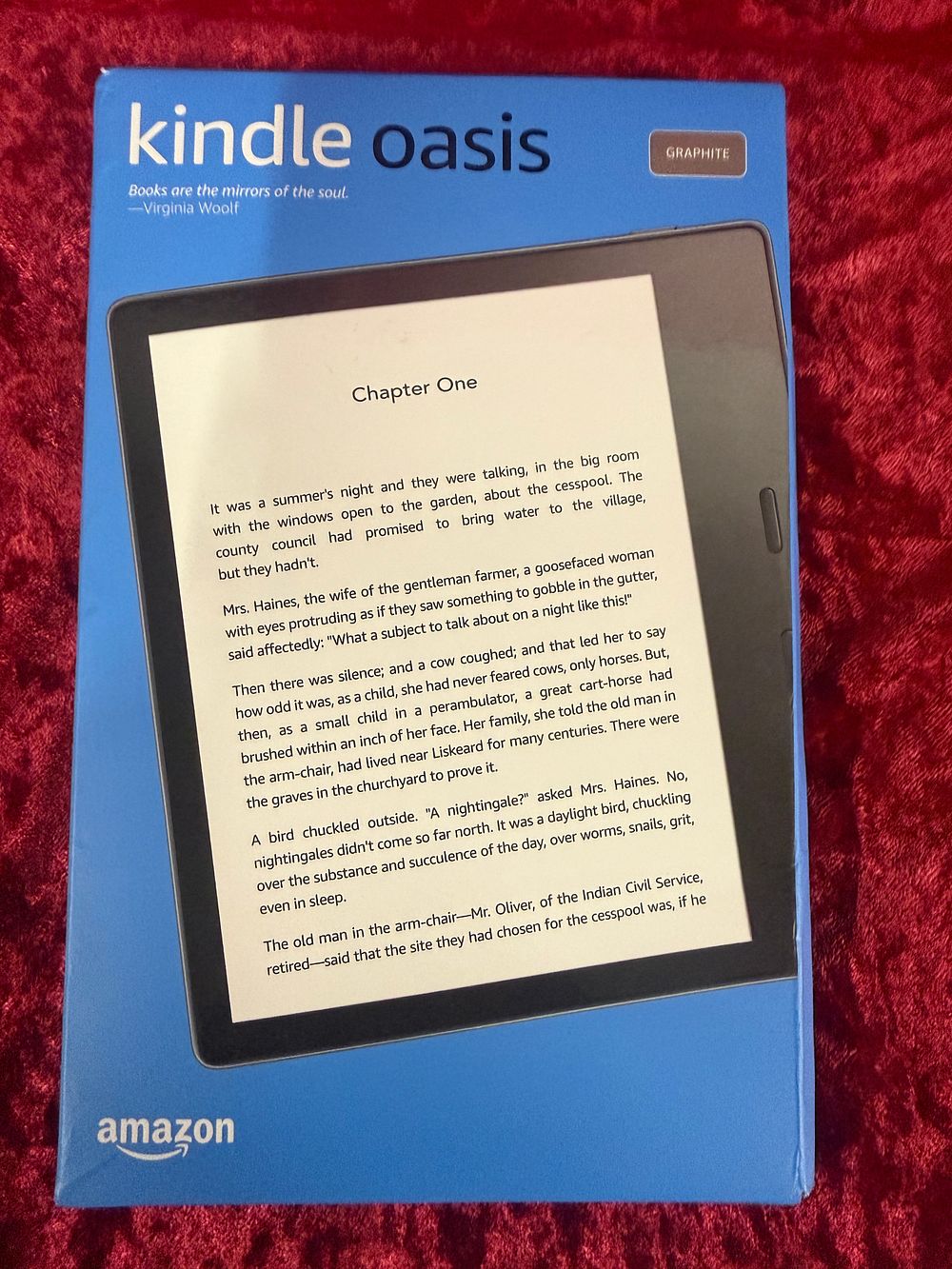 Lot 19: Amazon Kindle Oasis 10th Generation 8 GB in Graphite