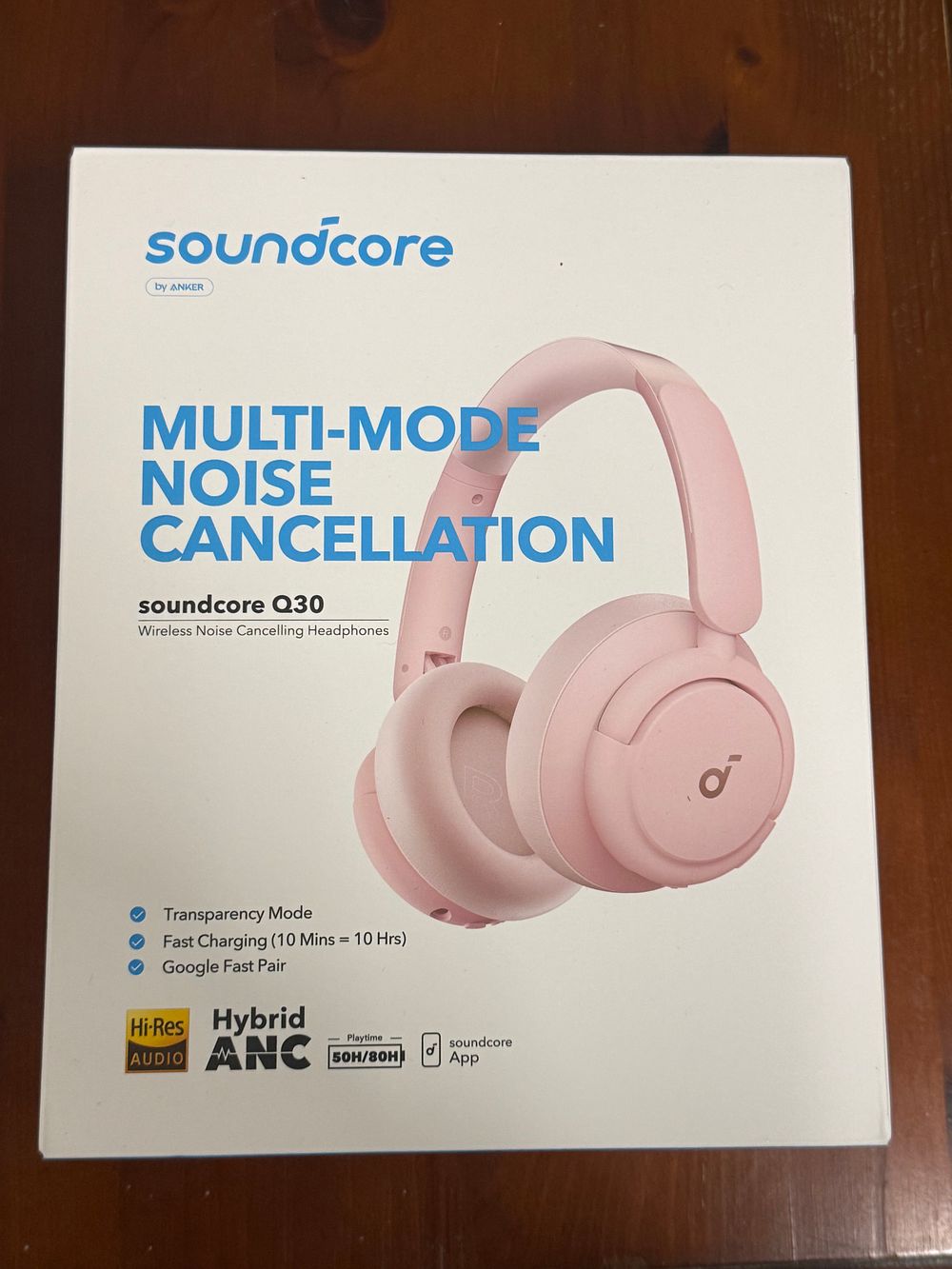 Lot 4: NEW A boxed pair of Soundcore by Anker Life Q30 headphones