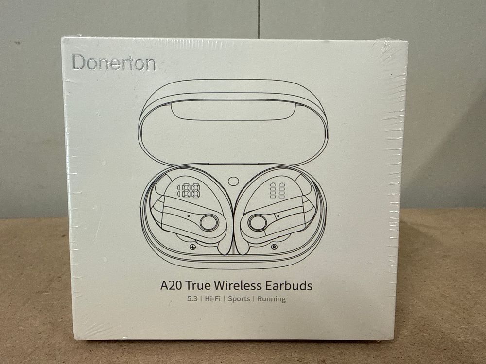 Lot 24: A pair of Donerton A20 True Wireless Earbuds in blue
