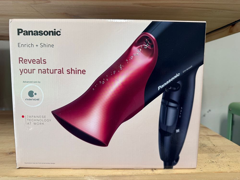 Lot 27: Panasonic EH-NA65 nanoe Hair Dryer with Nozzles and Diffuser