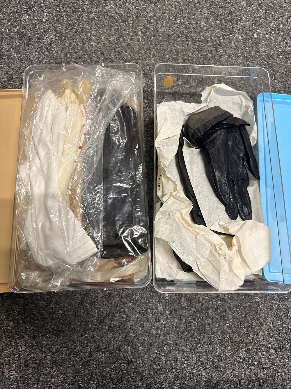 Lot 35: An assortment of mid-century leather and fabric dress gloves