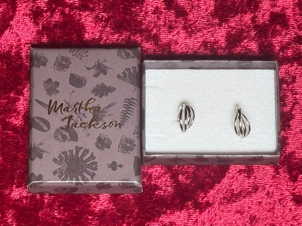 Lot 101: A Pair of Martha Jackson Sterling Silver Stud Earrings