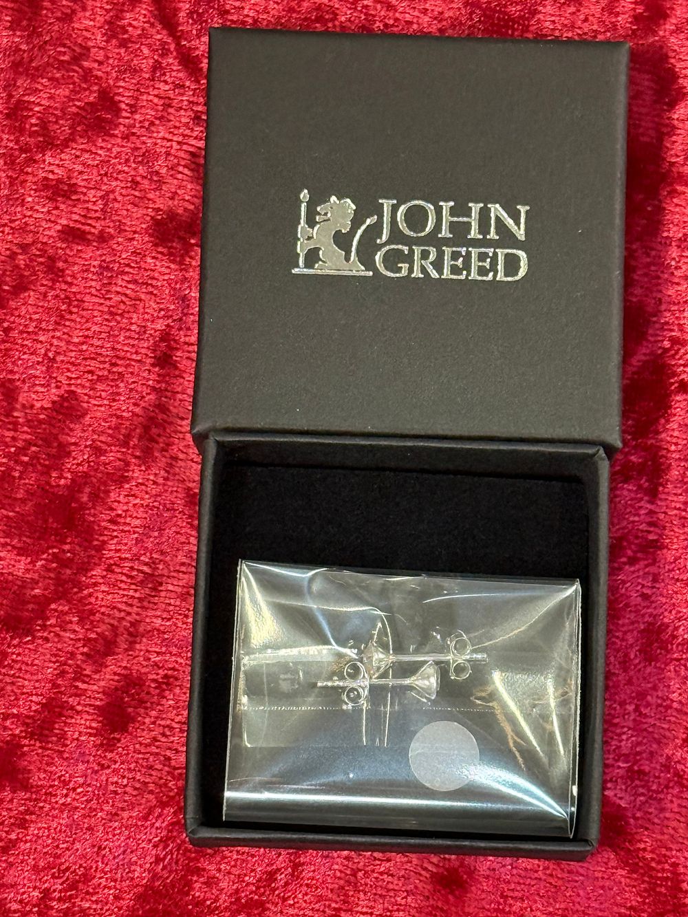 Lot 107: A Pair of John Greed Sterling Silver Stud Earrings