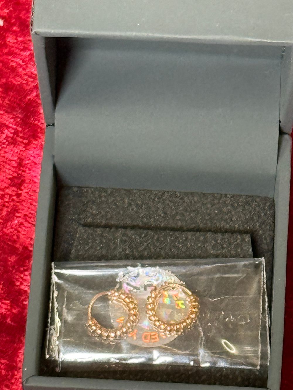 Lot 117: A Pair of John Greed Beaded Sterling Silver Hoop Earrings