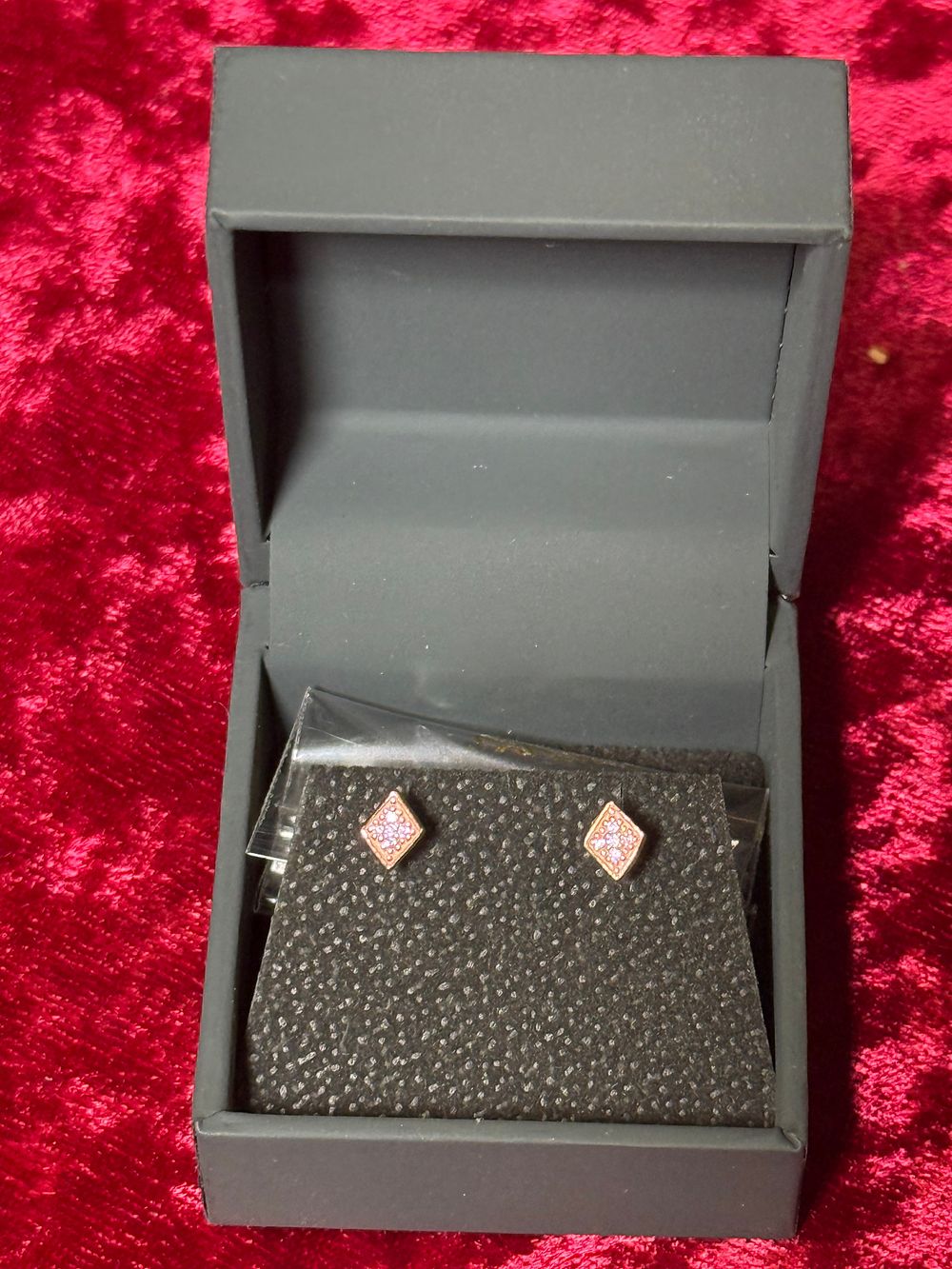 Lot 123: A pair of John Greed sterling silver pavé stud earrings