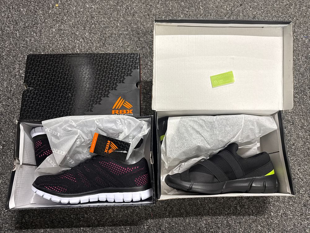 Lot 149: Two pairs of RBX brand ladies athletic sneakers
